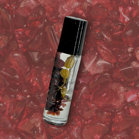 Garnet Crystal Perfume Roller