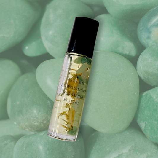 Green Aventurine Crystal Perfume Roller